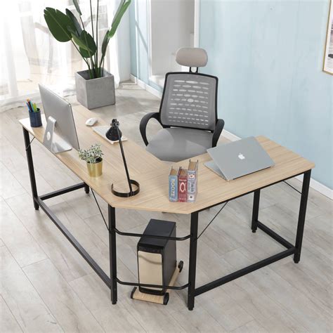 l shaped metal office desk